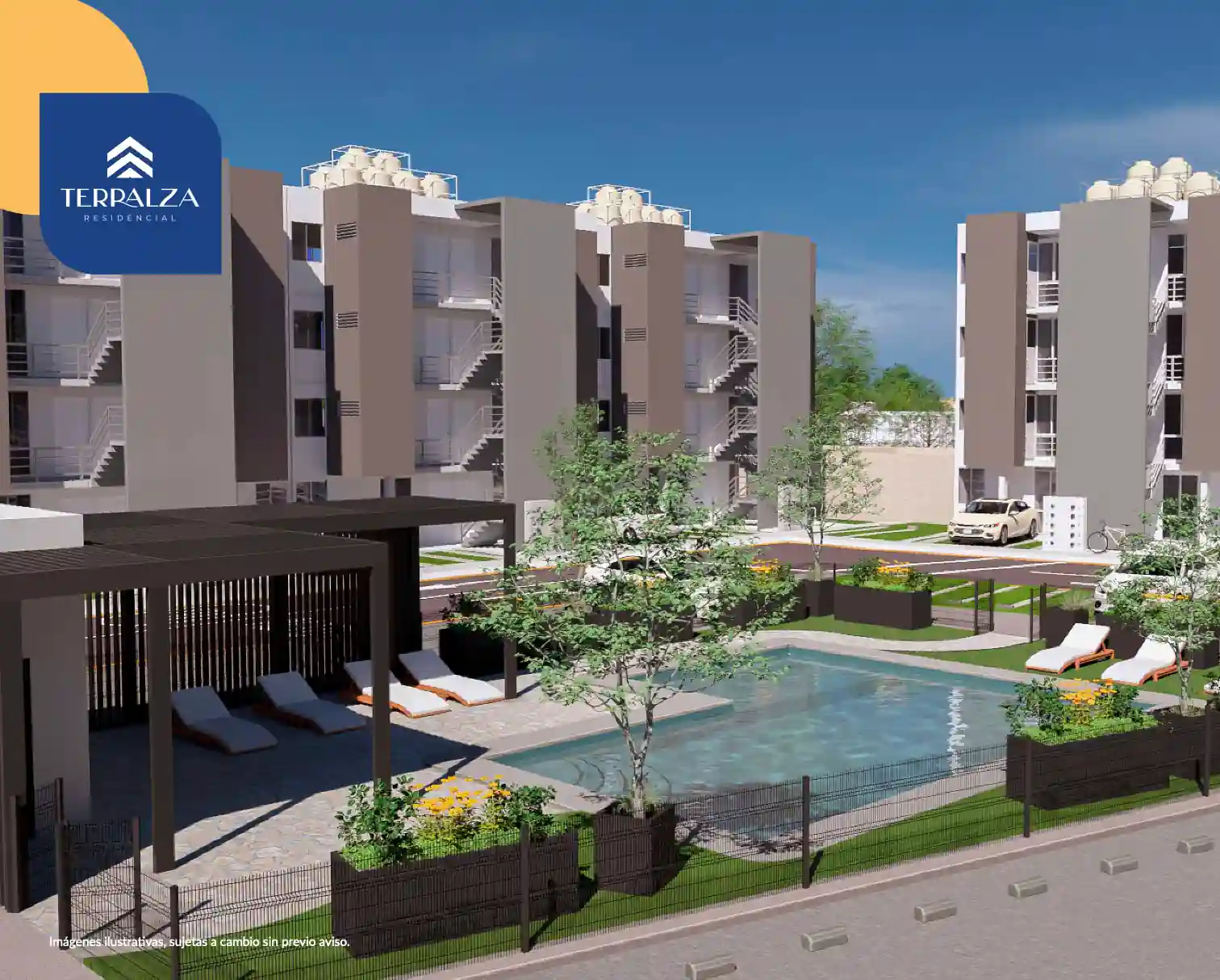 Departamentos nuevos en venta en Zapopan con alberca y amenidades – Terralza Residencial